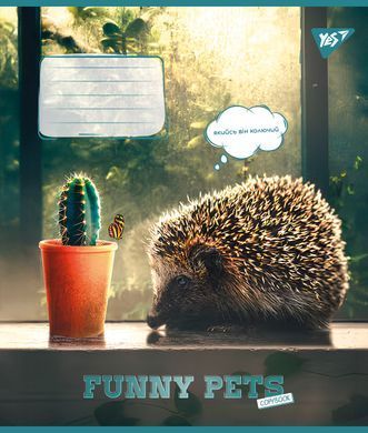 Зошит для записів Yes Funny pets А5 48 аркушів клітинка