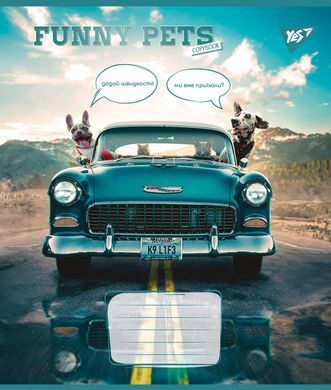 Зошит для записів Yes Funny pets А5 48 аркушів клітинка