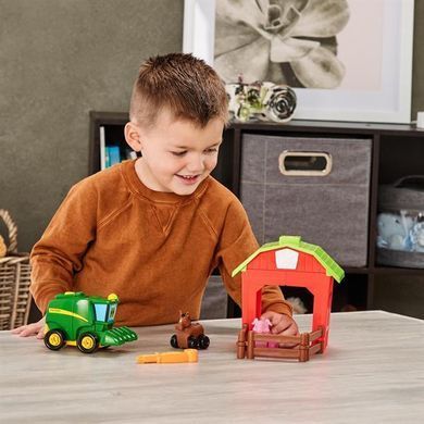 Ігровий набір-конструктор John Deere Kids Збери трактор із загоном (47210)