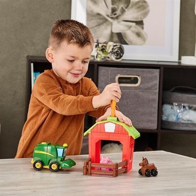 Ігровий набір-конструктор John Deere Kids Збери трактор із загоном (47210)