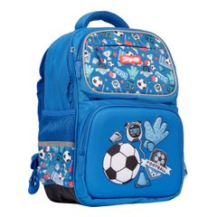 Рюкзак школьный полукаркасный 1Вересня S-105 Football синий