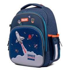 Рюкзак шкільний каркасний 1 Вересня S-106 Space синій