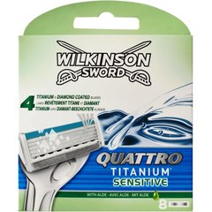 Сменные кассеты Wilkinson Sword Quattro Titanium Sensitive 8 шт W0031