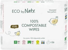 Органические салфетки Eco by Naty без запаха 168 шт (3 упаковки в 1) ФР-00000078