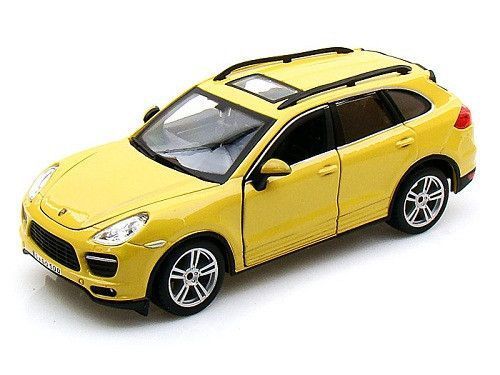 Автомодель - PORSCHE CAYENNE TURBO (ассорти белый, желтый, 1:24) 18-21056