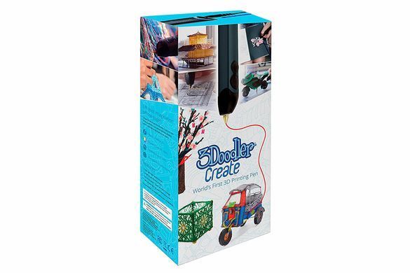 3D-ручка 3Doodler Create для проф. использования - ЧЕРНАЯ (50 стержней из ABS-пластика, аксессуары)