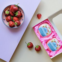 Бомбочки для ванн Strawberry cheesecake Bubble Bath Bomb (2 шт.) 00316