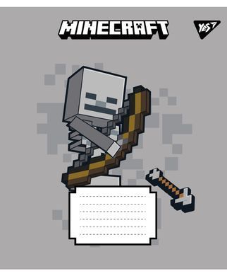 Тетрадь ученическая школьная Yes Minecraft Signs А5 24 листов линия