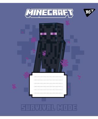 Тетрадь ученическая школьная Yes Minecraft Signs А5 24 листов линия