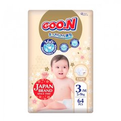 Підгузки Goo.N Premium Soft для дітей (М, 5-9 кг, 64 шт) F1010101-154