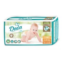 Детские подгузники Dada Extra Soft 3 Midi (4-9 кг), 54 шт.