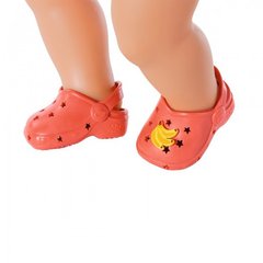 Обувь для куклы BABY BORN - Cандалии с значками (красные) 831809-4
