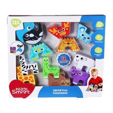Обучающий игровой набор Kiddi Smart &ndash; Зверушки-пазлики (4562-KS)