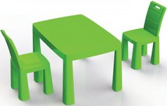 Дитячий столик та 2 стільці Фламінго зелений, ТМ DOLONI (04680/2)
