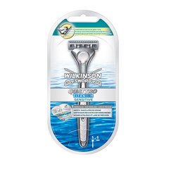 Мужской станок для бритья Wilkinson Sword Quattro Titanium Sensitive 1 картридж W0089