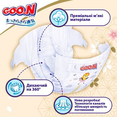 Подгузники Goo.N Premium Soft для детей (S, 3-6 кг, 70 шт) F1010101-153