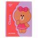 Папка-органайзер YES А4 с клапаном на липучке Line Friends. Choco