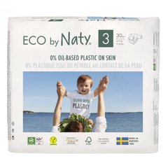 Органические подгузники Eco by Naty Размер 3 (от 4 до 9 кг) 30 шт (ФР-00000436)