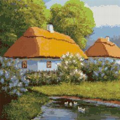 Алмазная мозаика SANTI Хутор 40*40см на подрамнике