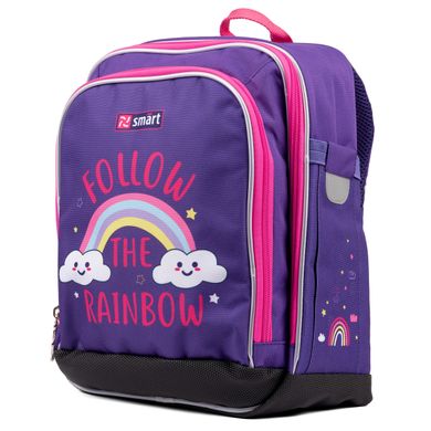 Рюкзак школьный SMART H-55 Follow the rainbow фиолетовый