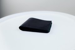 Чоловічий гаманець-біфолд із натуральної шкіри Crazy Horse (чорний)