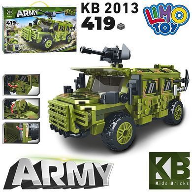 Конструктор "Военная техника. Машина" Limo Toy, 419 деталей (KB2013)