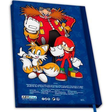 Записная книжка SONIC The Hedgehog, A5
