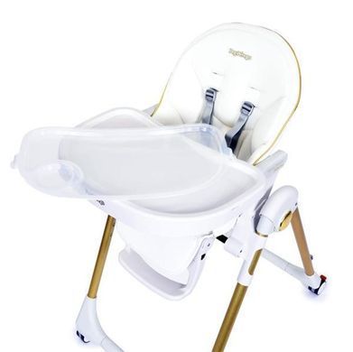 Стульчик для кормления Peg-Perego Prima Pappa Follow Me белый с золотистым (IH01000001BL00)