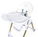 Стульчик для кормления Peg-Perego Prima Pappa Follow Me белый с золотистым (IH01000001BL00)