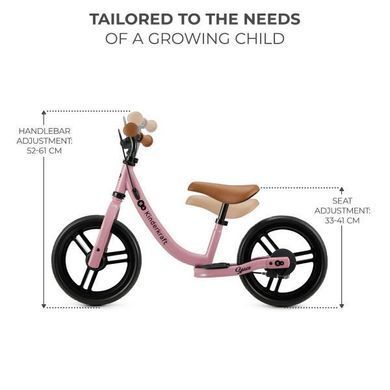 Беговел Kinderkraft Space 12" темно-розовый (KRSPAC23PNK0000)