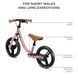 Беговел Kinderkraft Space 12" темно-розовый (KRSPAC23PNK0000)