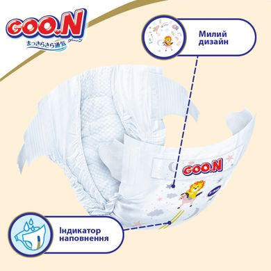 Подгузники GOO.N Premium Soft для детей 9-14 кг (размер 4(L), на липучках, унисекс, 52 шт) 863225