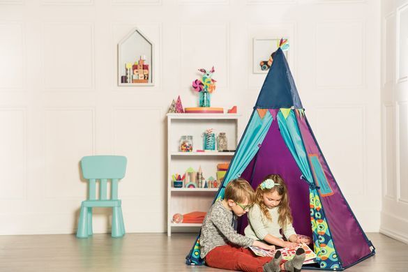 Игровая палатка-вигвам - ФИОЛЕТОВЫЙ ТИПИ (свет, 100х100х140 см) BX1545Z
