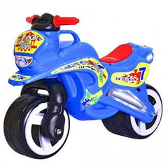 Каталка мотоцикл "Мото Байк" синий, Kinderway (11-006 СИНИЙ)