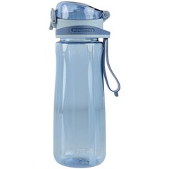 Пляшка для води 600 мл із трубочкою блакитна, Kite (K22-419-02)