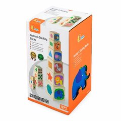 Деревянные кубики-пирамидка Viga Toys с цифрами (50392)