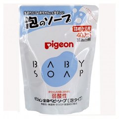 Мыло-пенка для тела с рождения - сменный блок (Pigeon Japan), 400 мл. (4902508083522)
