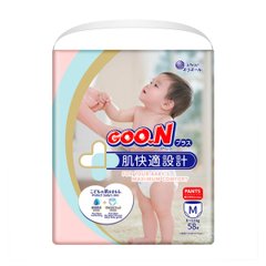 Трусики-подгузники GOO.N Plus для детей 6-12 кг (размер M, унисекс, 58 шт) 843339