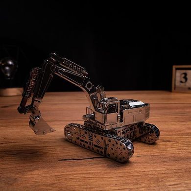 Коллекционная модель-конструктор Metal Time Tireless Digger Экскаватор механический (MT043)
