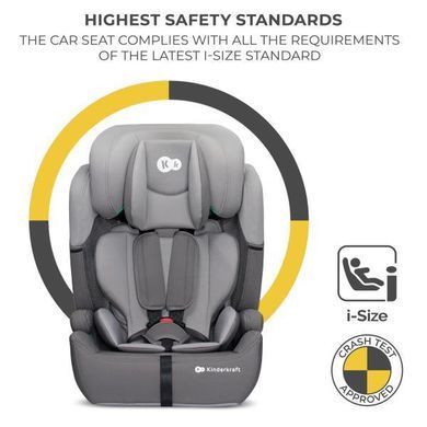 Автокресло Kinderkraft Comfort Up i-Size серый (KCCOUP02GRY0000)