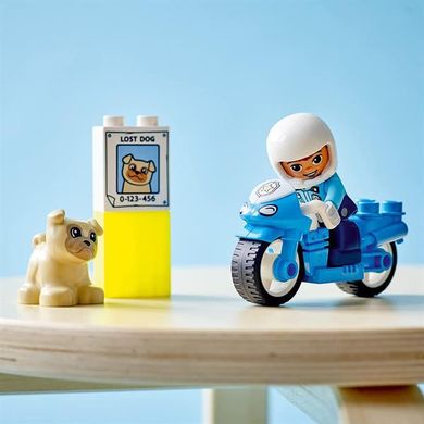 Конструктор LEGO DUPLO Rescue Полицейский мотоцикл 5 деталей (10967)
