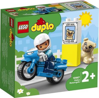 Конструктор LEGO DUPLO Rescue Полицейский мотоцикл 5 деталей (10967)