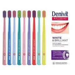Зубна щітка Curaprox CS 3960 Super Soft для чутливих ясен + зубна паста Denivit White & Brilliant відбілююча