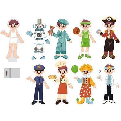 Магнитная игра Viga Toys Одень мальчика (44636)