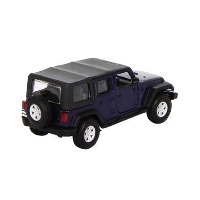 Автомодель - JEEP WRANGLER UNLIMITED RUBICON (зсортувати зелений металик, темно-синій, 1:32) 18-43012 Синій