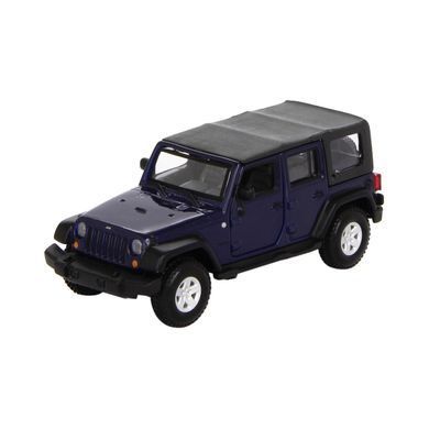 Автомодель - JEEP WRANGLER UNLIMITED RUBICON (зсортувати зелений металик, темно-синій, 1:32) 18-43012 Синій