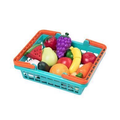 Игровой набор для двоих - ОВОЩИ-ФРУКТЫ НА ЛИПУЧКАХ (в корзинке, 37 предметов) BT2534Z