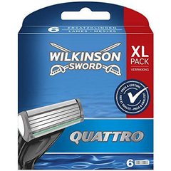 Картриджі до станків Wilkinson Quattro XL pack, 6 шт W0032