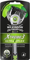 Одноразові станки для гоління Wilkinson Sword Xtreme 3 Ultra Flex Blister (4 шт.) 01606