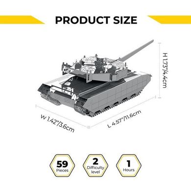 Коллекционная модель-конструктор Metal Time Oplot T-84 ОПЛОТ украинский танк (MT058)